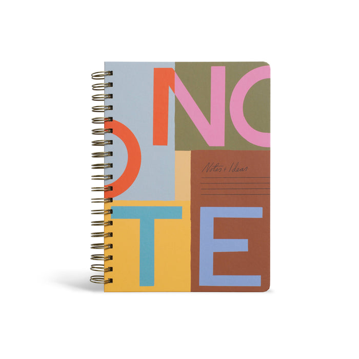 Lined Notebook, B5 Hardcover Spiral - Notes