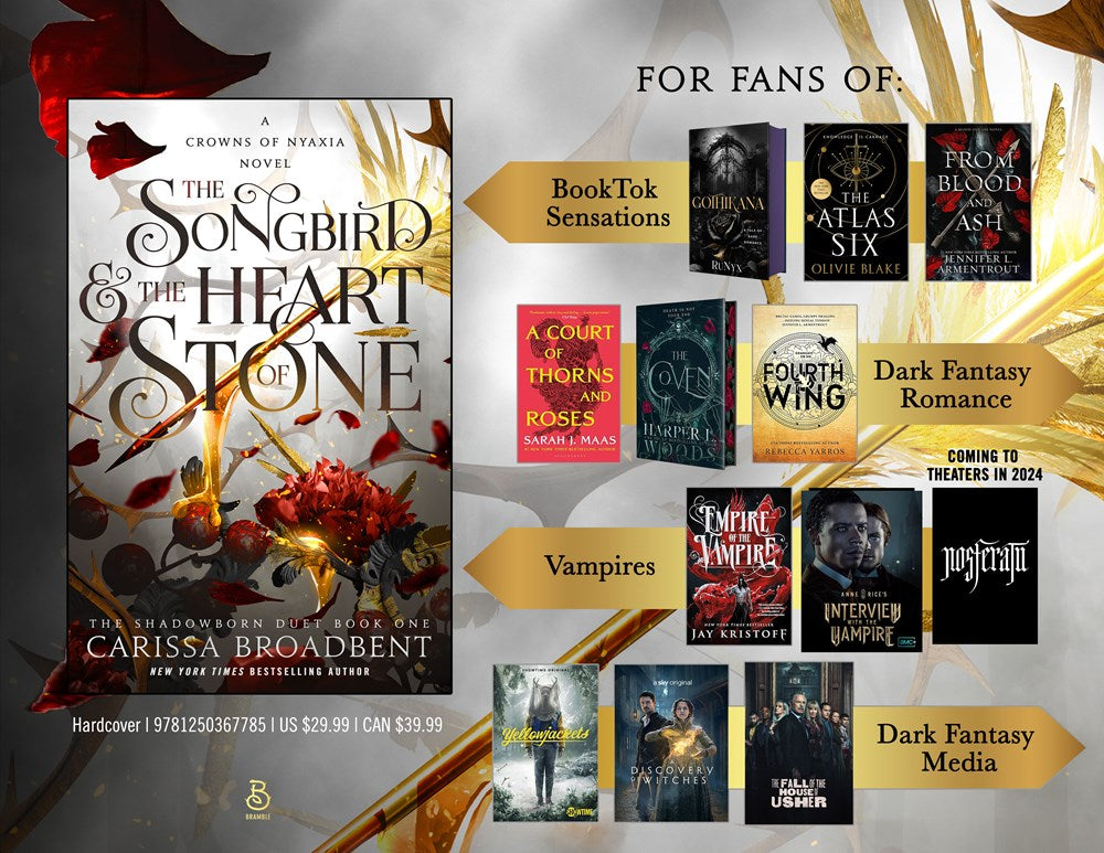 The Songbird & the Heart of Stone (Crowns of Nyaxia, 3)