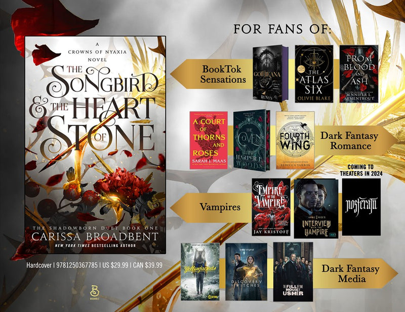 The Songbird & the Heart of Stone (Crowns of Nyaxia, 3)