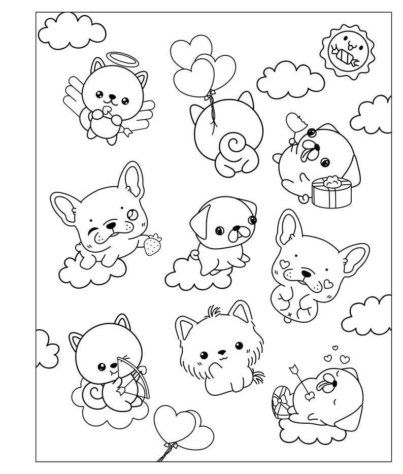 Mangatopia: Puppies and Popsicles: A Playfully Sweet Coloring Book of Anime and Manga