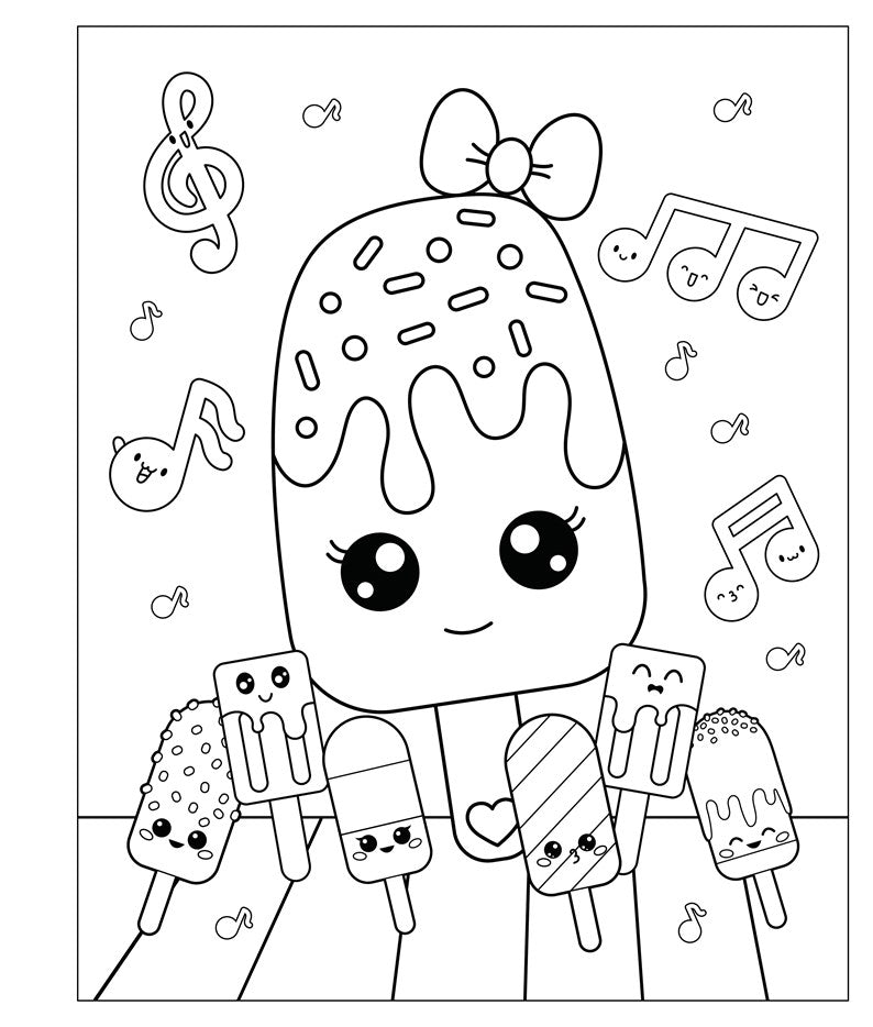 Mangatopia: Puppies and Popsicles: A Playfully Sweet Coloring Book of Anime and Manga