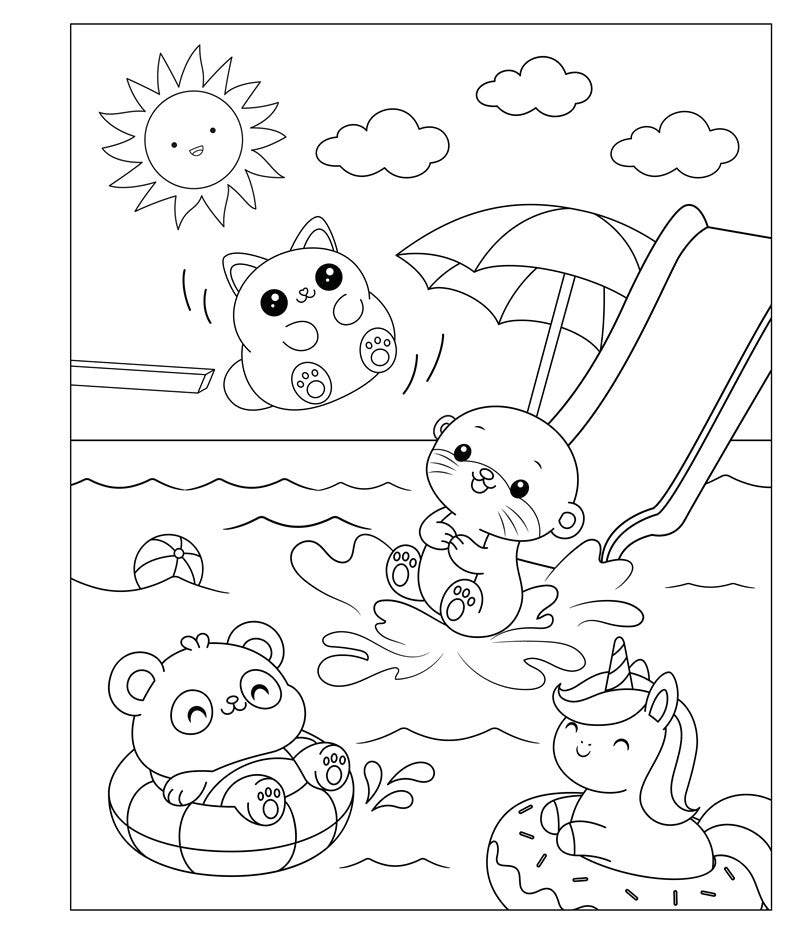 Mangatopia: Puppies and Popsicles: A Playfully Sweet Coloring Book of Anime and Manga