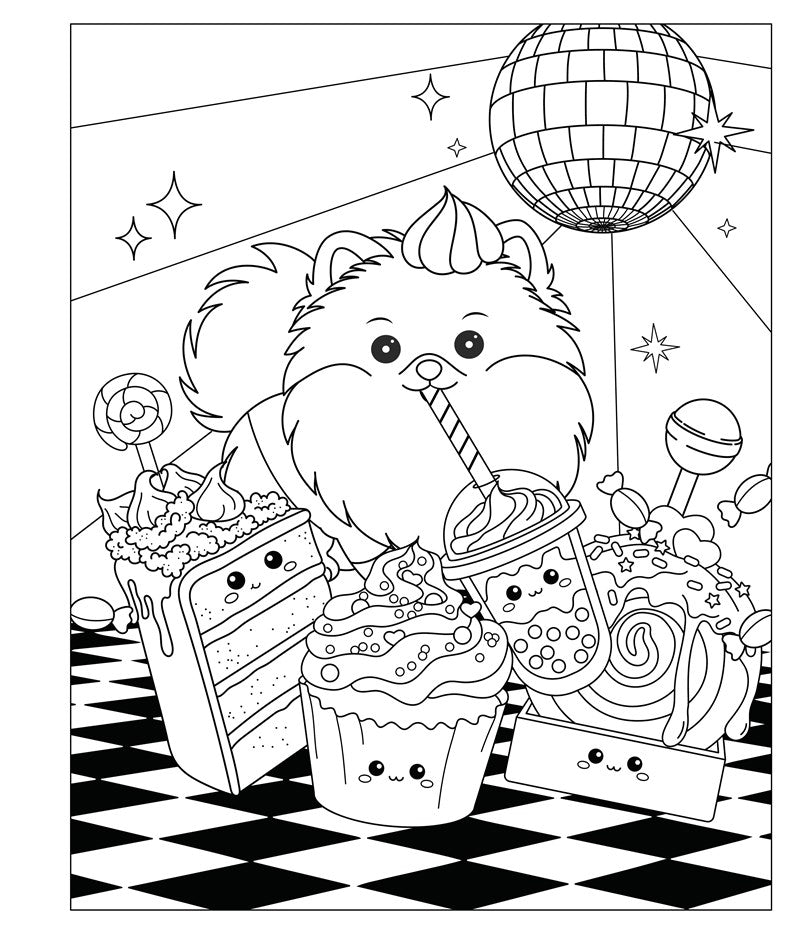 Mangatopia: Puppies and Popsicles: A Playfully Sweet Coloring Book of Anime and Manga
