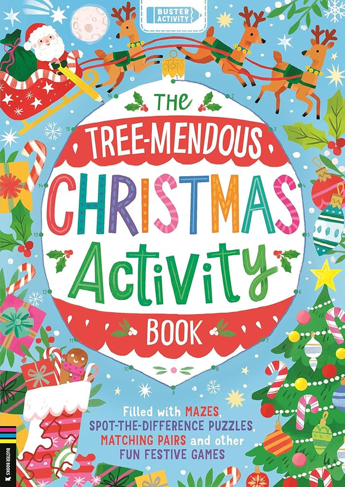 The Tree-mendous Christmas Activity Book: Filled with mazes, spot-the-difference puzzles, matching pairs and other fun festive games cover image