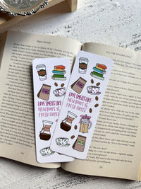 New Books and Coffee Bookmark