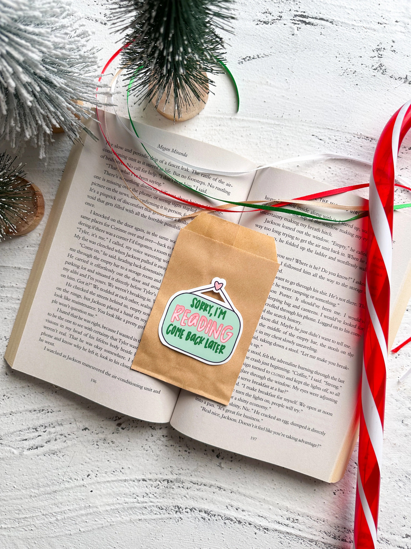 Sorry I'm Reading Sticker