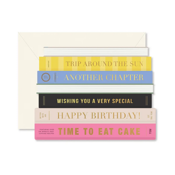 Birthday Books Greeting Card