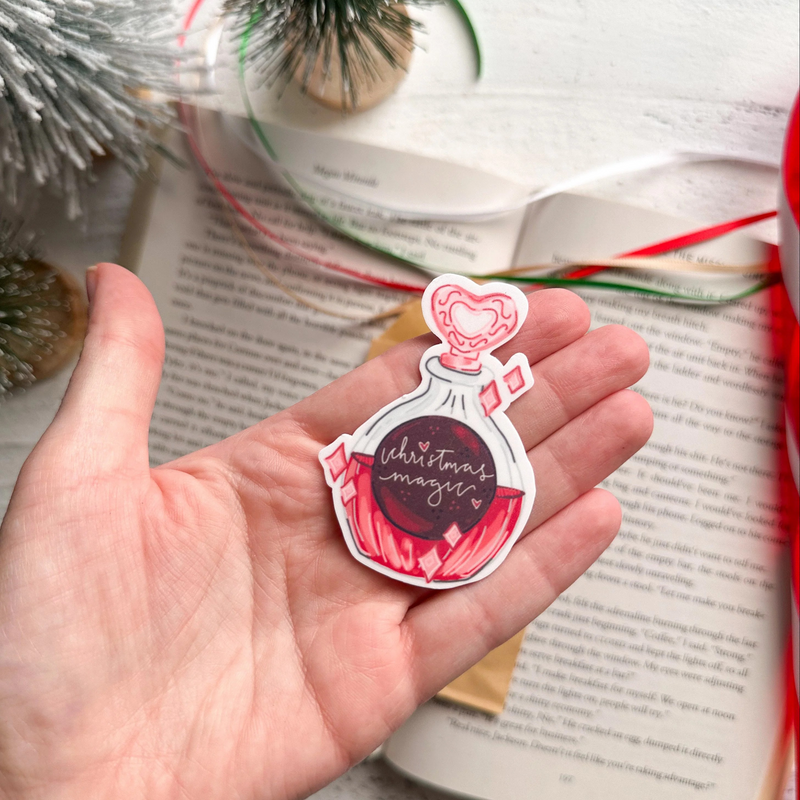 Bottled Christmas Magic Sticker